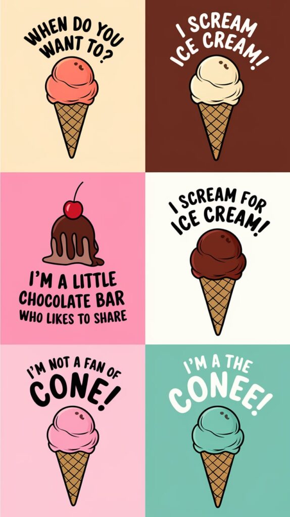 320 Ice Cream Puns (short, For Love, Teachers, Captions, Adults) - Opvora